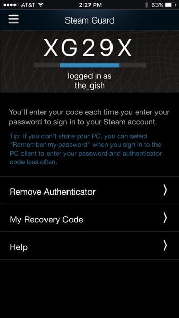Steam guard 6