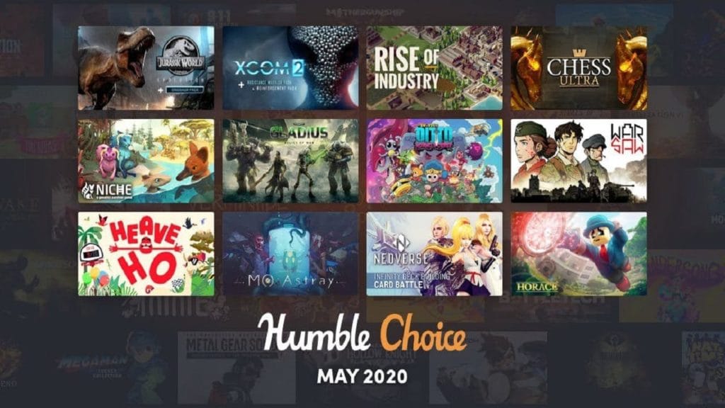 صورة للألعاب المعروضة في عرض Humble Choice