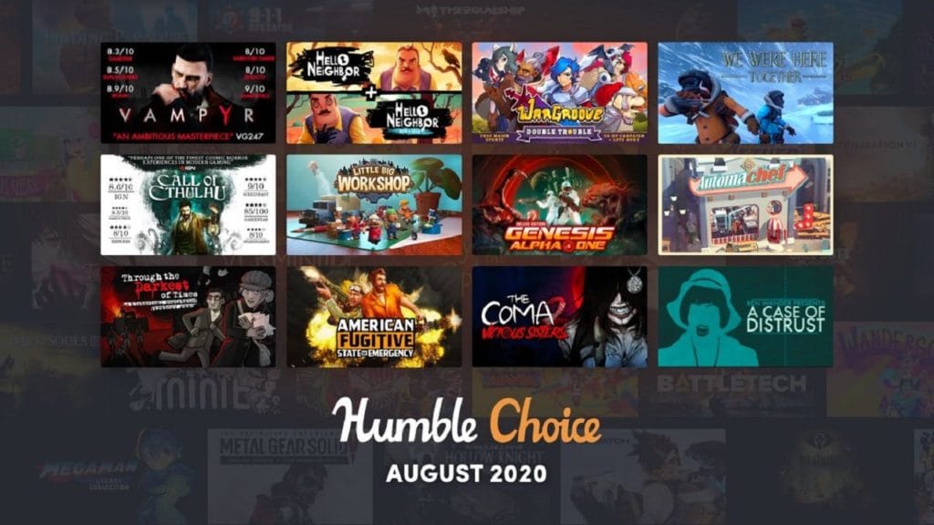 غلاف حزمة Humble Choice أوت 2020